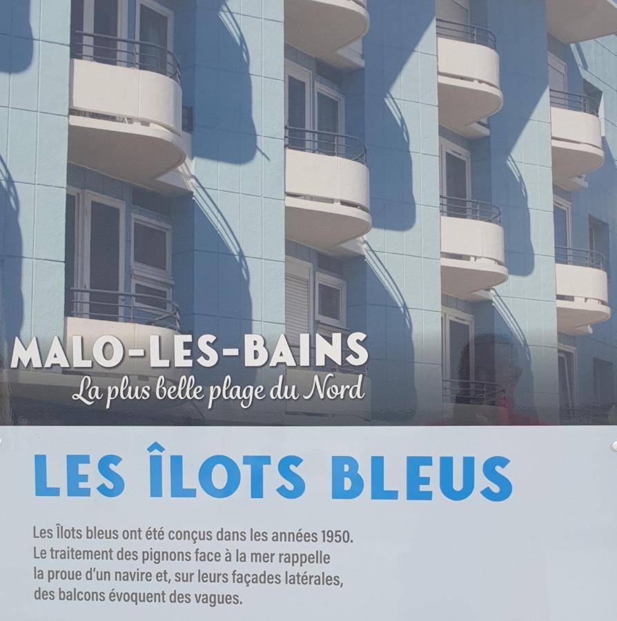 Studio Vue Mer Au Coeur De Malo Les Bains Pieds Dans L Eau Dunkirk Luaran gambar